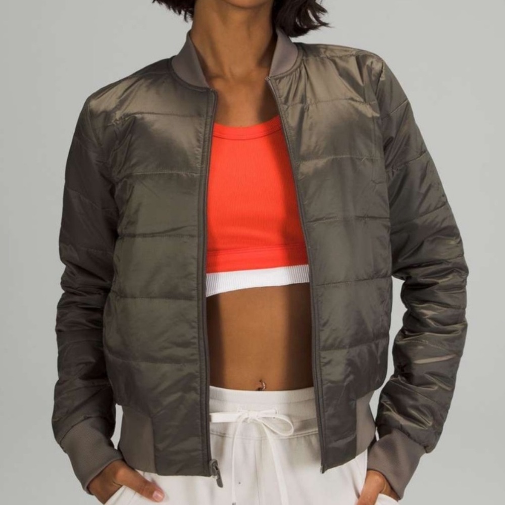 LULULEMON Non-stop Reversible Bomber Jacket In Rover - Picture 3 of 10